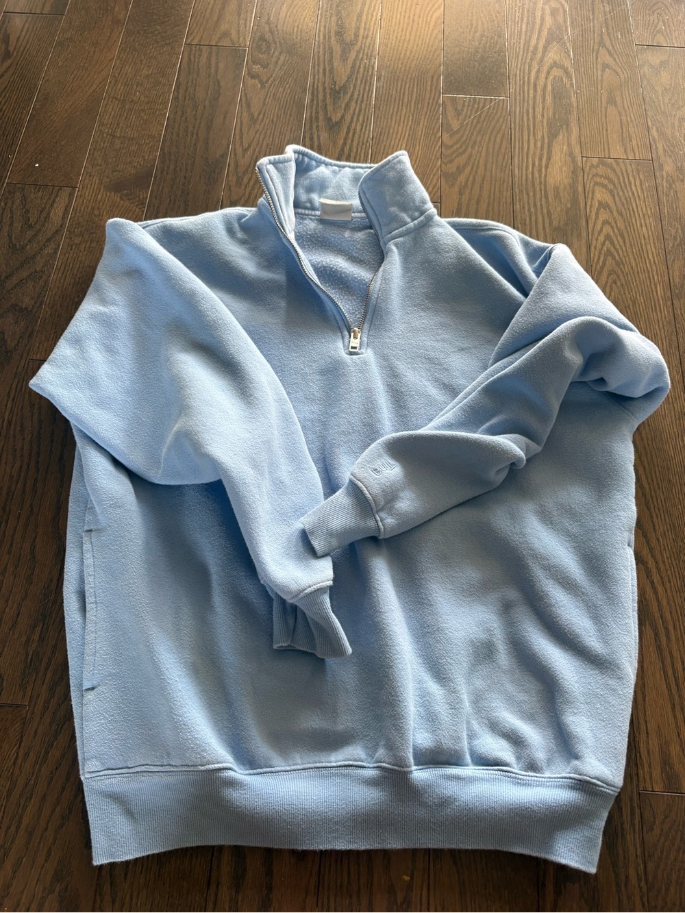 TNA Light Blue Women's Half-Zip Pullover